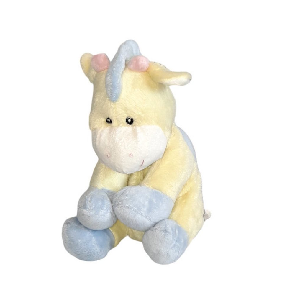 Unipak Giraffe Rattle Polka Dot Plush Stuffed BeanBag Toy 10"
